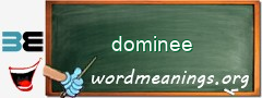 WordMeaning blackboard for dominee